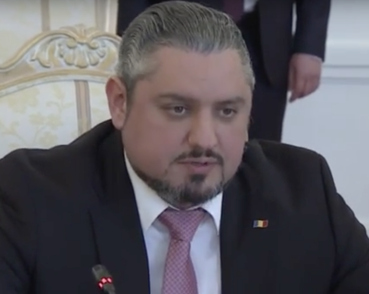 Ministrul de externe moldovean, Andrei Galbur, in vizita la Moscova, Foto: Captura YouTube