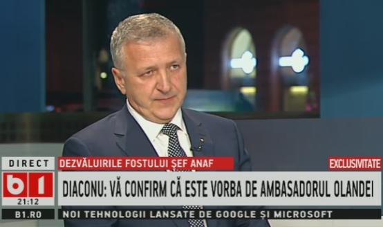 Gelu Diaconu la B1 TV, Foto: Captura B1TV