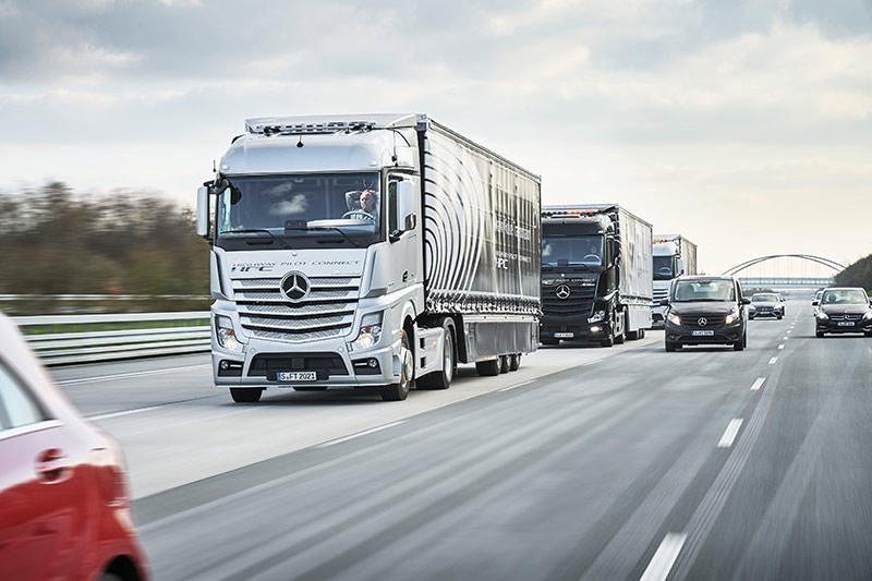 Daimler Trucks Platooning, Foto: Daimler