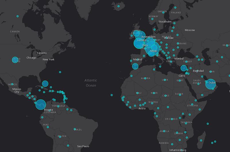 Panama Papers - pe intreg glob, Foto: Esri