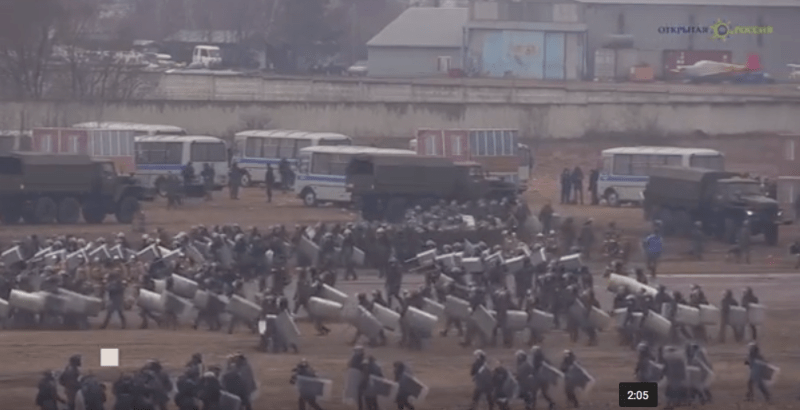 Presupus exercitiu al politiei ruse, Foto: Captura YouTube
