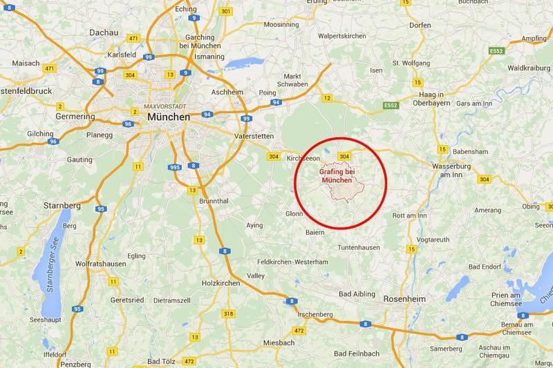 Grafing, localitatea in care a avut loc atacul, Foto: Google Maps