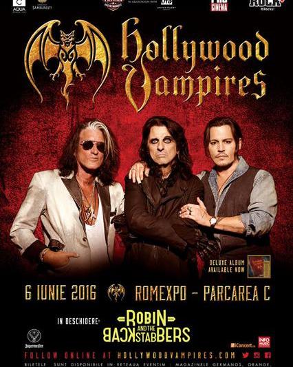 Robin and the Backstabbers canta in deschiderea concertului Hoolywood Vampires, Foto: Phoenix Entertainment