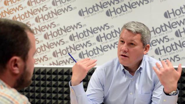 Catalin Predoiu in studioul Hotnews.ro, Foto: Hotnews