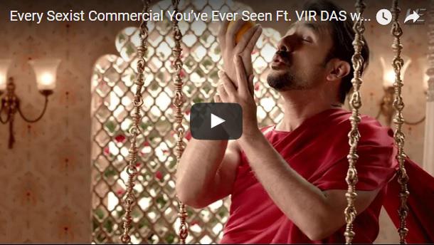 Vir Das ironizeaza obiectificarea femeii in reclamele publicitare, Foto: Captura YouTube