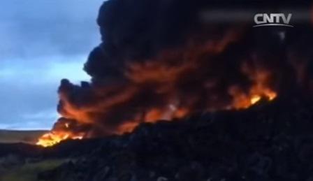 Incendiu la sud de Madrid, Foto: Captura Youtube.com