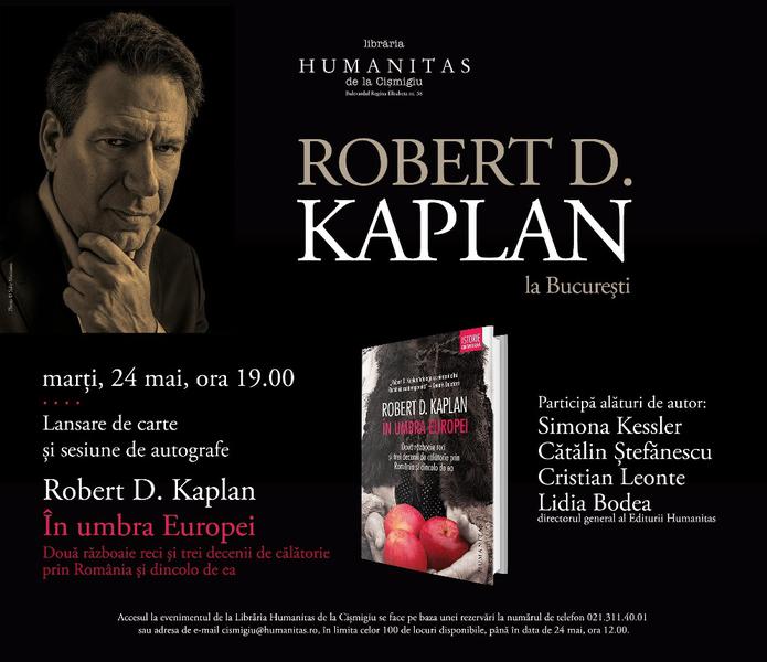 Lansare de carte Robert D Kaplan, Foto: Librariile Humanitas