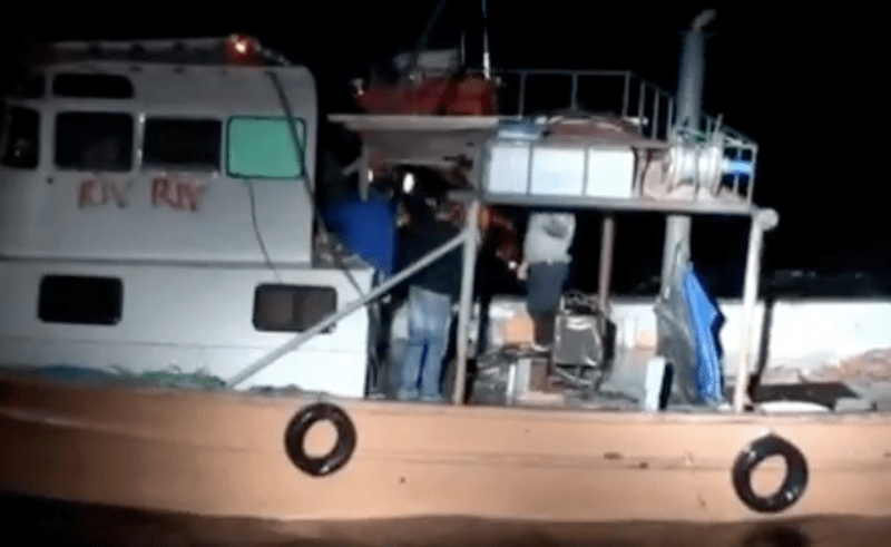 Pescador turcesc, prins la braconat de calcan, Foto: Politia de Frontiera