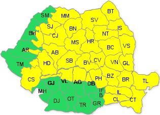 Cod Galben, Foto: Meteo Romania