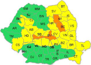 Cod Galben, Foto: Meteo Romania