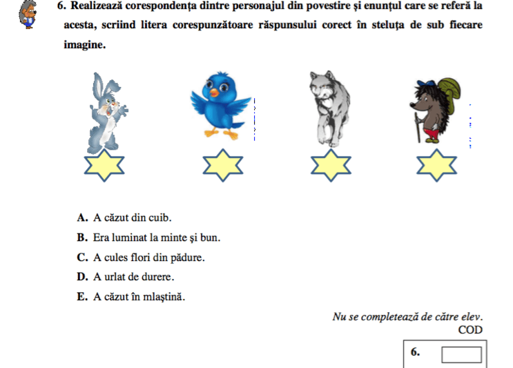 Evaluarea Nationala 2016, cls IV, Foto: Ministerul Educatiei