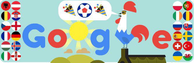 Google marcheaza inceperea Euro 2016, Foto: Google