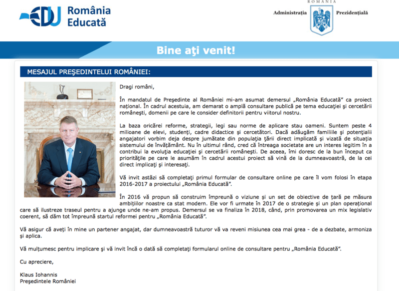 Portalul Romania Educata, Foto: Presidency.ro