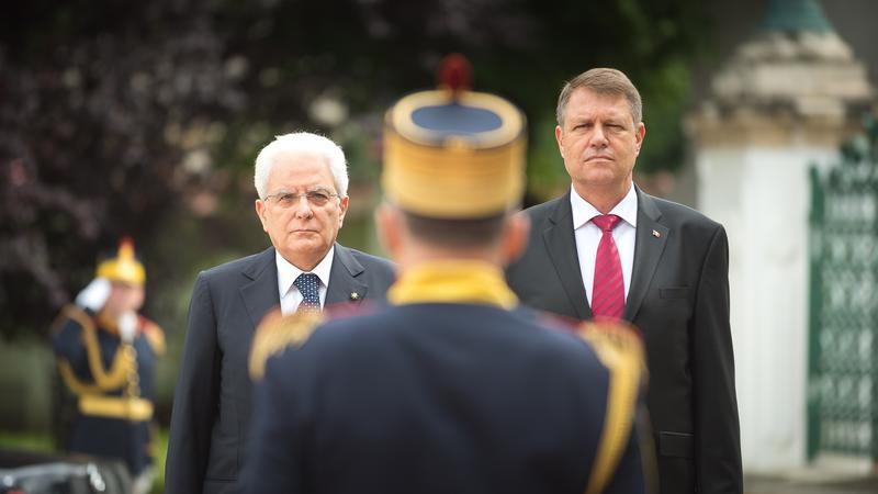 Presedintele italian Sergio Mattarella, primit de Klaus Iohannis, Foto: Presidency.ro