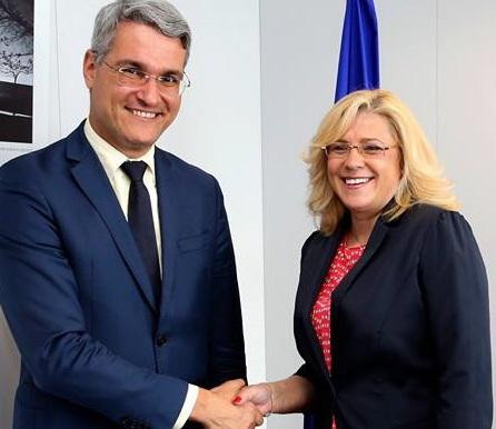 Dragos Pislaru si Corina Cretu, Foto: Comisia Europeana