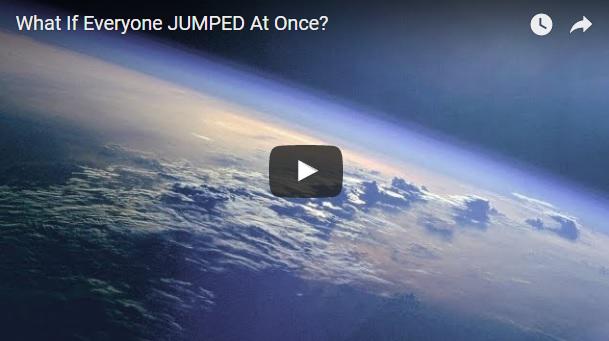 Ce s-ar intampla daca toti oamenii de pe Pamant ar sari in acelasi timp, Foto: Captura YouTube