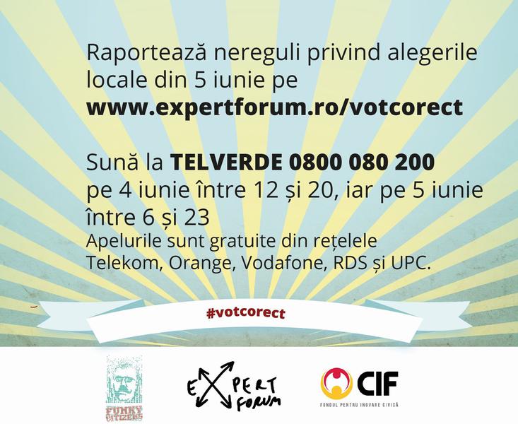 Telverde pentru sesizarea fraudelor electorale, Foto: Expertforum.ro