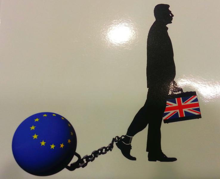 Coperta uneia dintre cartile despre Brexit care pot fi gasite in librariile londoneze, Foto: Hotnews