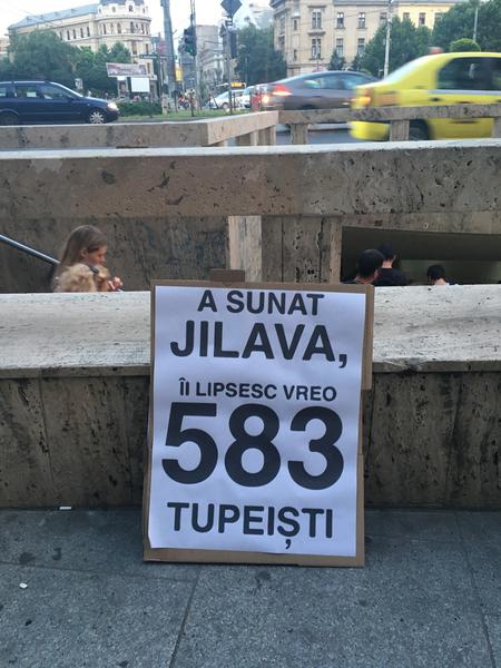 Protest la Universitate, Foto: Hotnews