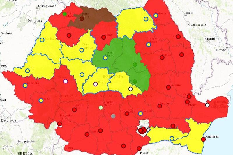 Rezultatele alegerilor locale pe judete - harta, Foto: Hotnews