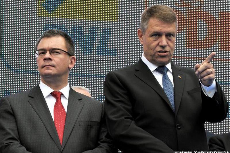 Mihai Razvan Ungureanu si Klaus Iohannis, Foto: Agerpres