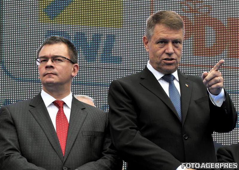 Mihai Razvan Ungureanu si Klaus Iohannis, Foto: Agerpres