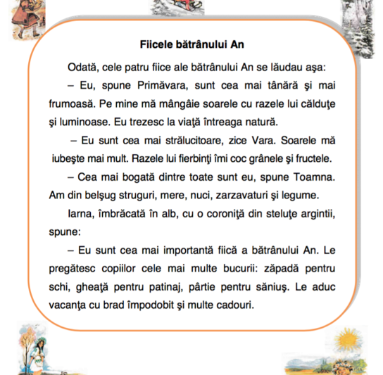 Evaluarea Nationala clasa a II-a 2016 - Limba romana - citit, Foto: edu.ro