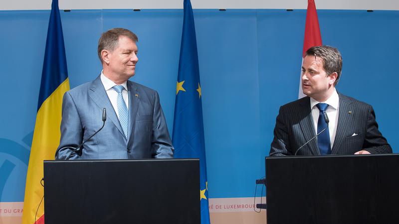 Klaus Iohannis si Xavier Bettel, Foto: Presidency.ro