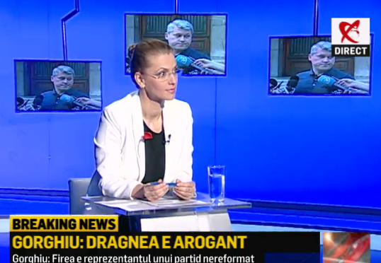 Alina Gorghiu, Foto: captura Realitatea.net