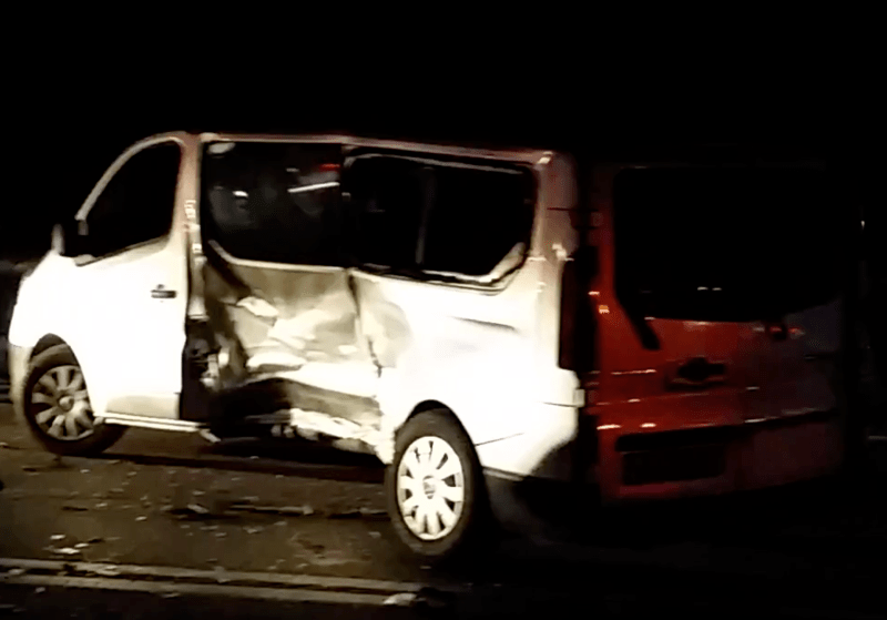 Accident cu un microbuz al Jandarmeriei in jud. Constanta, Foto: Ziua de Constanta