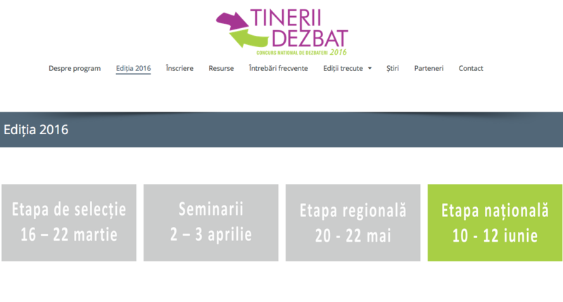 Concursul national "Tinerii Dezbat", Foto: tineriidezbat.ro