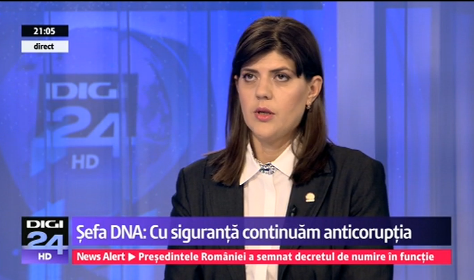 Laura Codruta Kovesi, Foto: Captura Digi 24