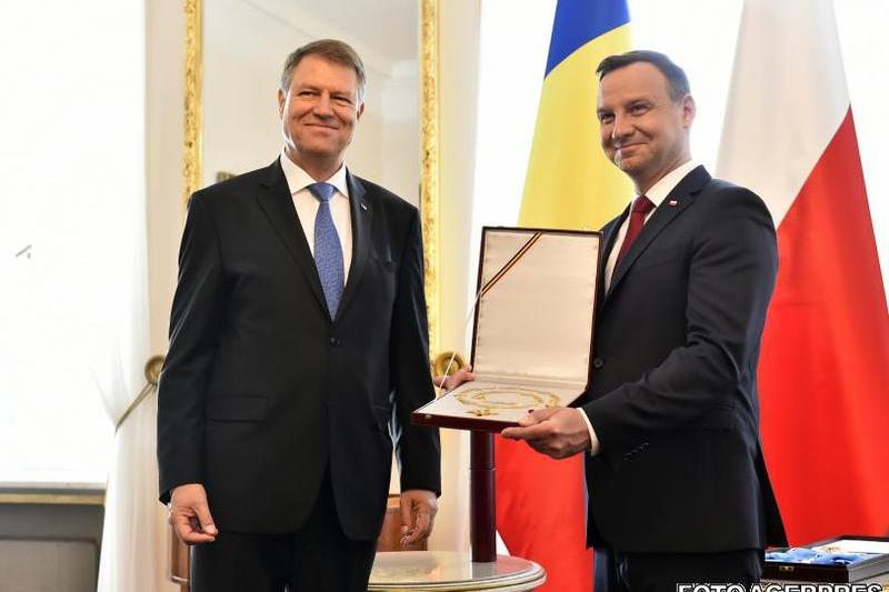 Klaus Iohannis si presedintele Poloniei, Andrzej Duda, Foto: Agerpres