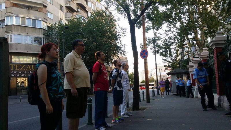 Protest in fata ambasadei Turciei, Foto: Hotnews