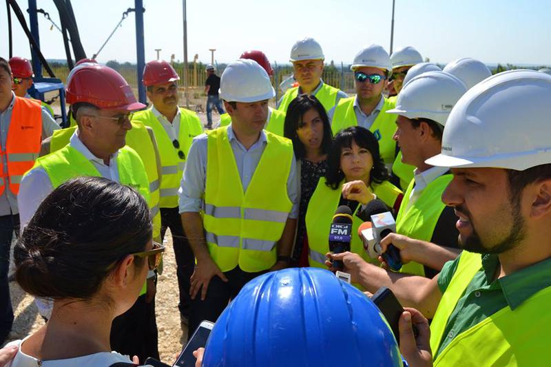 Ministrul Victor Grigorescu la santierul interconectorului de gaze Giurgiu-Ruse, Foto: Facebook/ Victor Grigorescu