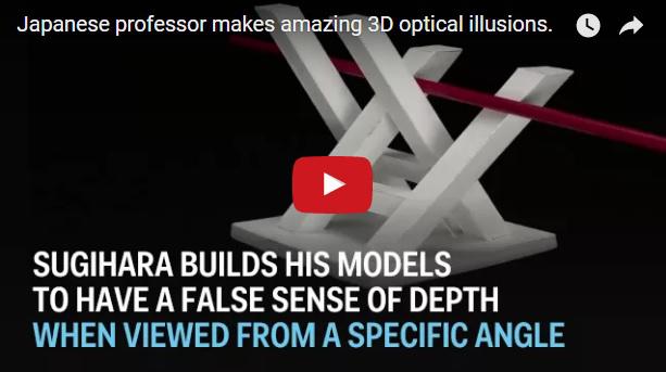 Sculpturi atipice si iIuzii optice, Foto: captura ecran