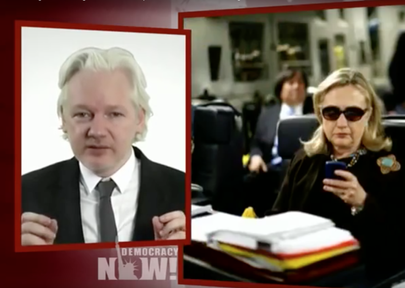 Assange spune ca Hillary Clinton e la fel de rea ca Trump, Foto: Captura YouTube
