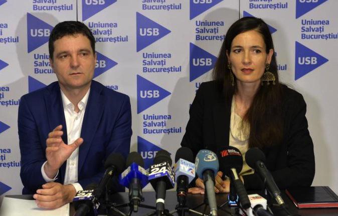 Nicusor Dan si Clotilde Armand, Foto: Agerpres