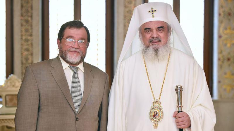 Ambasadorul rus Oleg Malghinov, primit de Patriarhul Daniel, Foto: basilica.ro