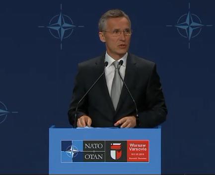 Jens Stoltenberg in Varsovia, Foto: NATO