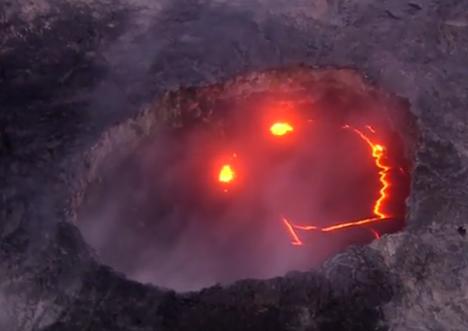 Vulcanul zambitor, Foto: Captura YouTube