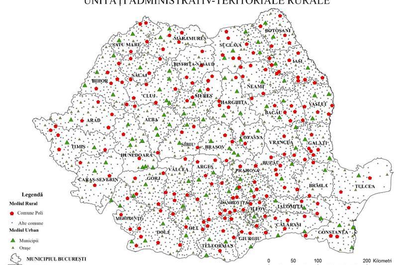 Harta - Comune, Foto: Ministerul Dezvoltarii Regionale