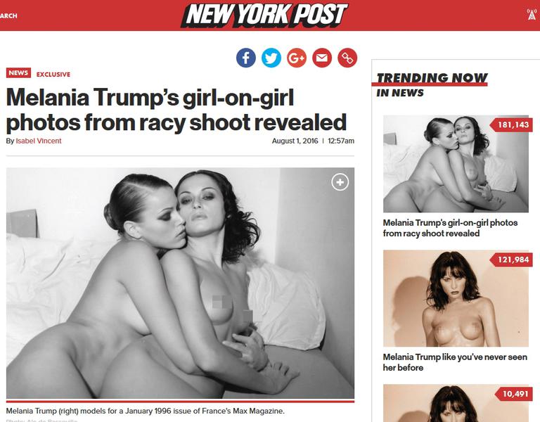 Melania Trump, Foto: Captura New York Post