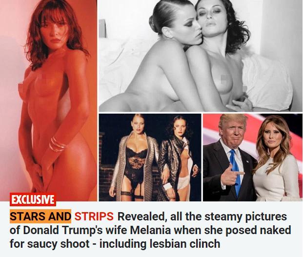 Melania Trump in The Sun, Foto: Captura The Sun