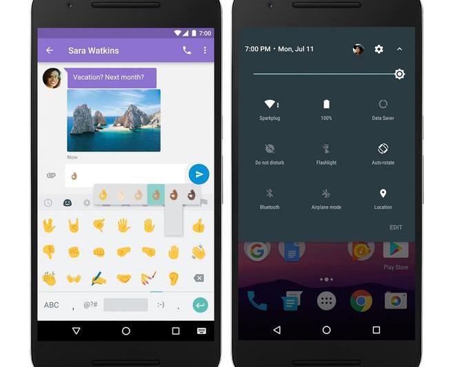 Android 7.0 Nougat, Foto: Google