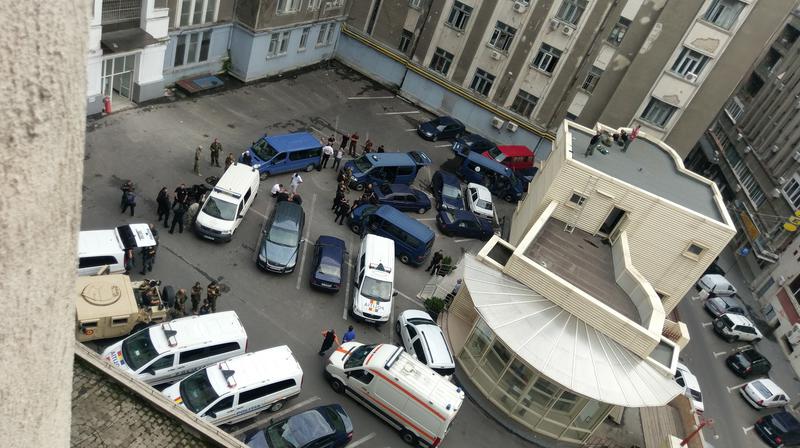 Exercitiu antitero in curtea Politiei Capitalei, Foto: Hotnews