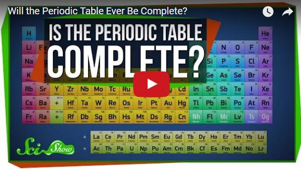 Va fi tabelul periodic vreodata complet?, Foto: captura ecran