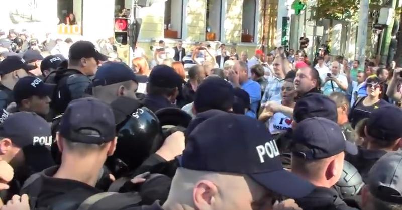 Protest la Chisinau, Foto: Captura Youtube.com