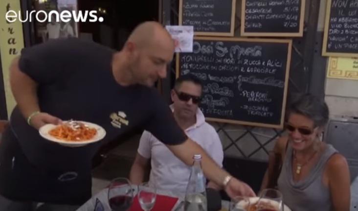 Italieni mancand paste allamatriciana, Foto: Captura Youtube.com