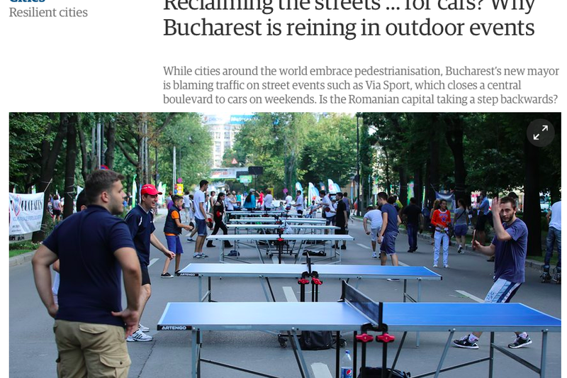 Articol The Guardian despre Firea si Via Sport, Foto: captura ecran